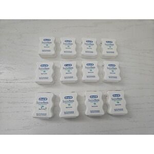 Oral-B Satin Floss Mint-Menthe‎ Dental Floss 12 Pack Travel Pack 5m/5.5yds